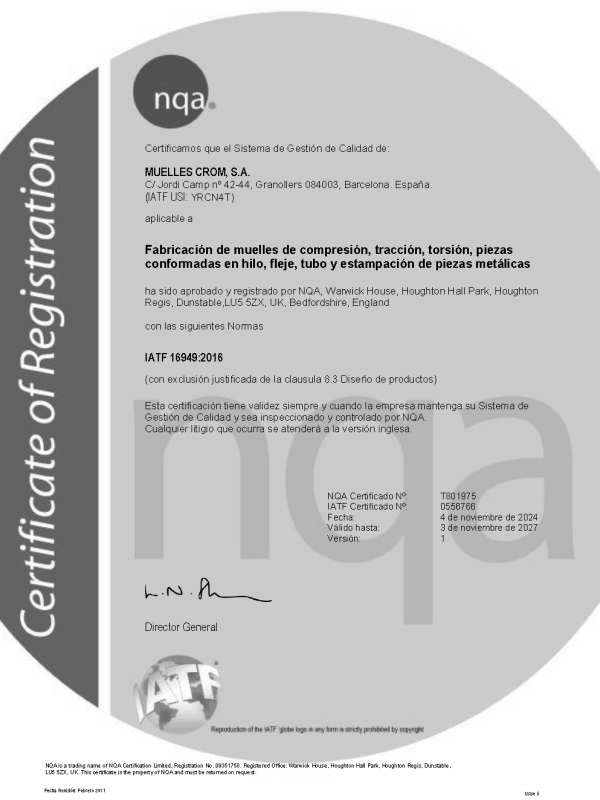 Certificado IATF 16949